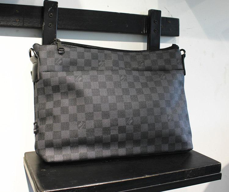 Black Checkered Crossbody Bag