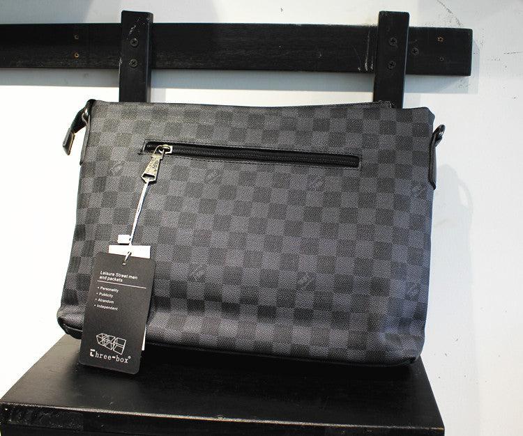 Black Checkered Crossbody Bag