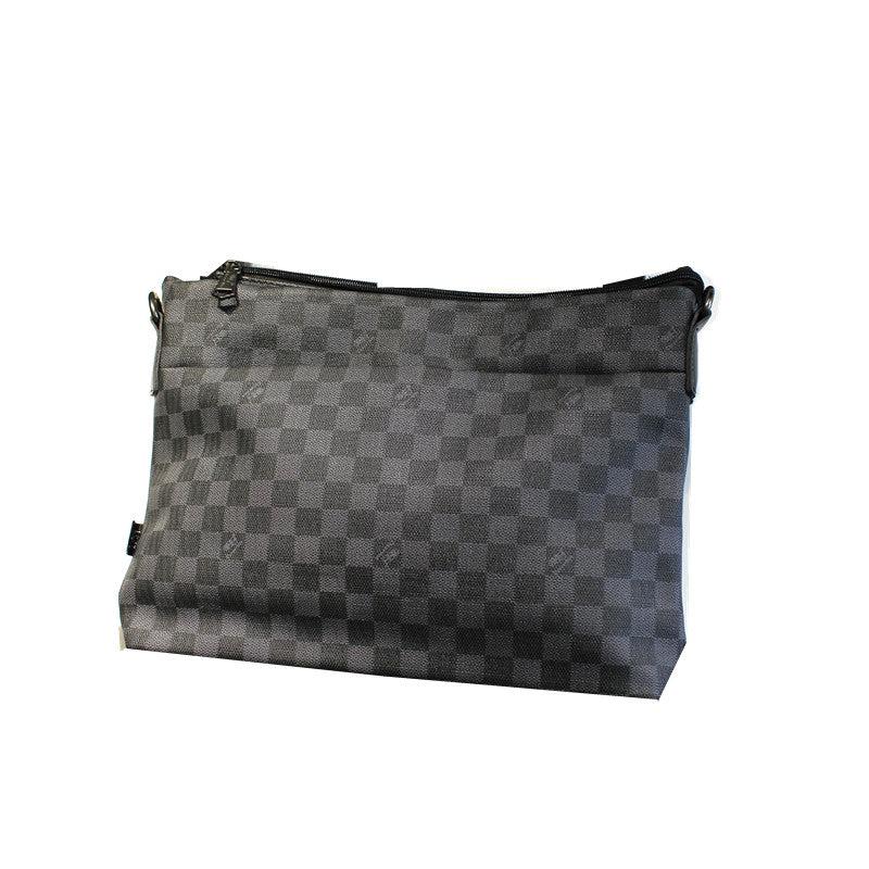 Black Checkered Crossbody Bag