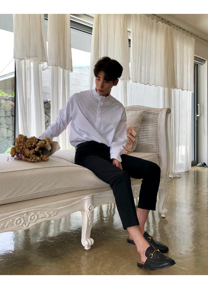 Black Cropped Slim Pants