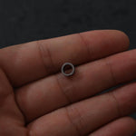 Black Hollow Round Stud Earrings