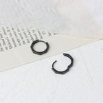 Black Hoop Earrings