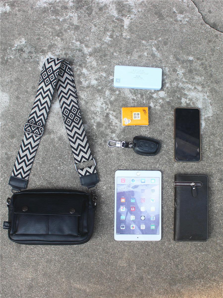 Black Leather Shoulder Bag