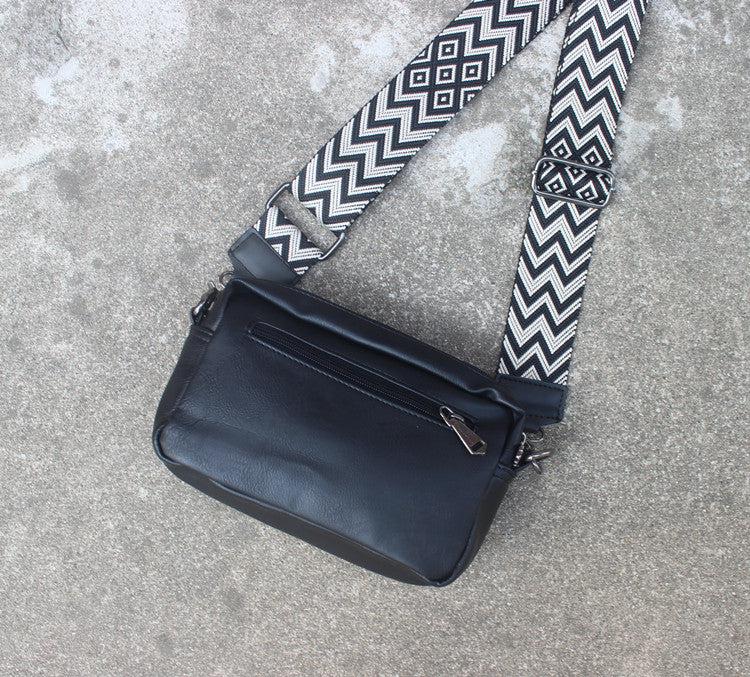 Black Leather Shoulder Bag