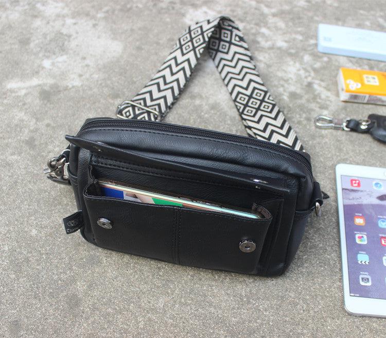 Black Leather Shoulder Bag