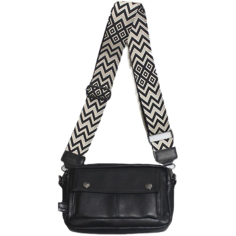 Black Leather Shoulder Bag
