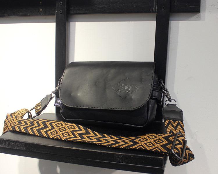 Black Messenger Shoulder Bag