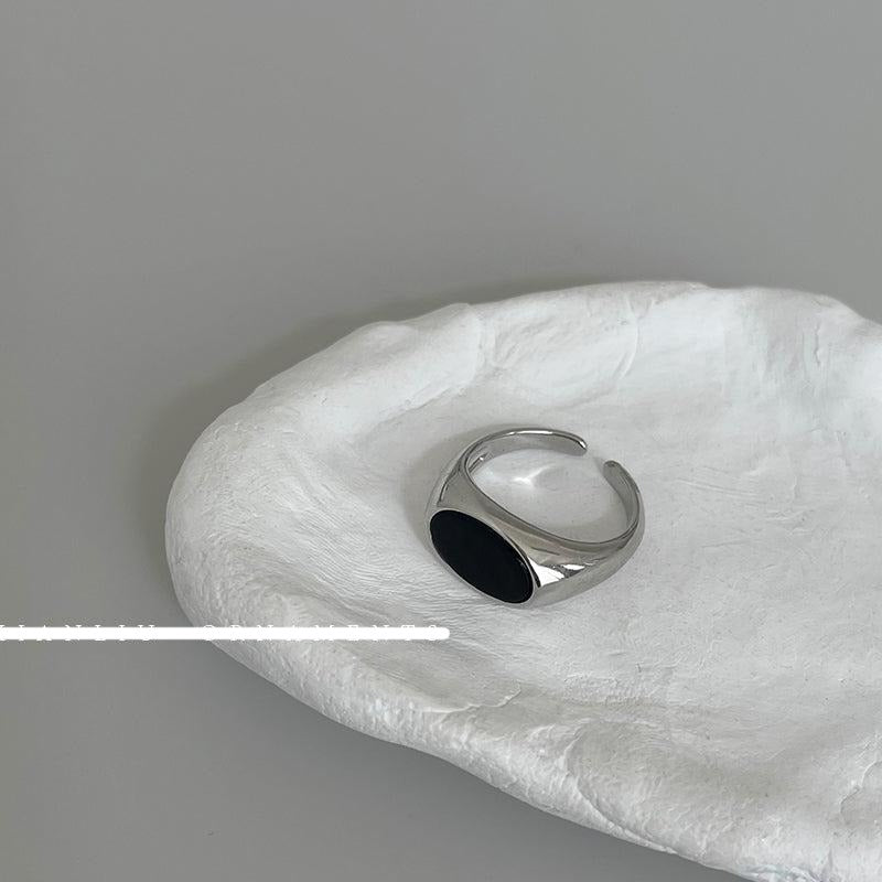 Black Open Ring