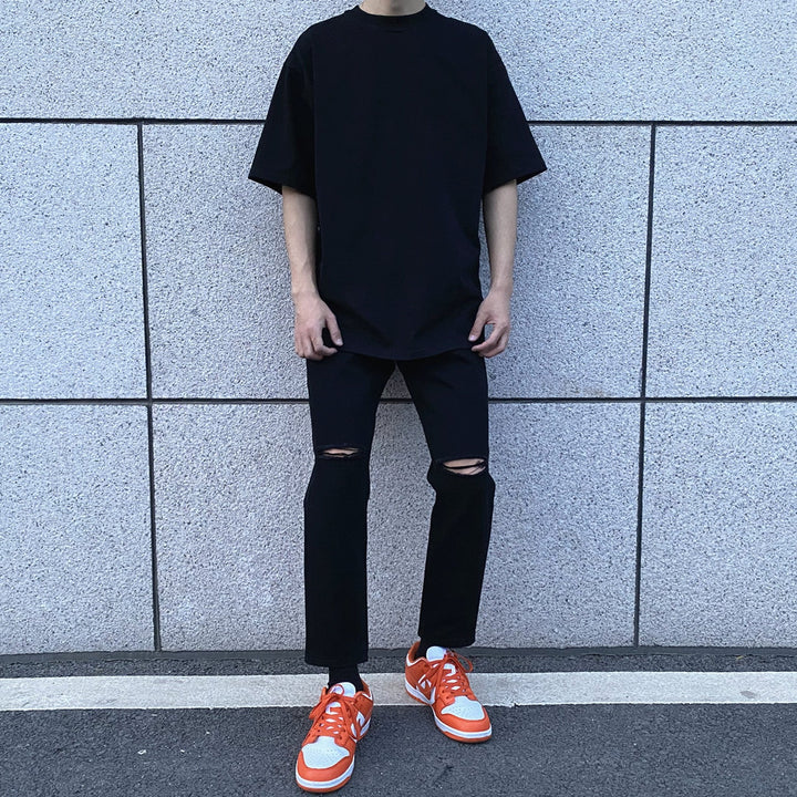 Black Ripped Slim Jeans