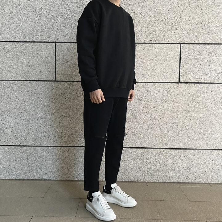 Black Ripped Slim Jeans