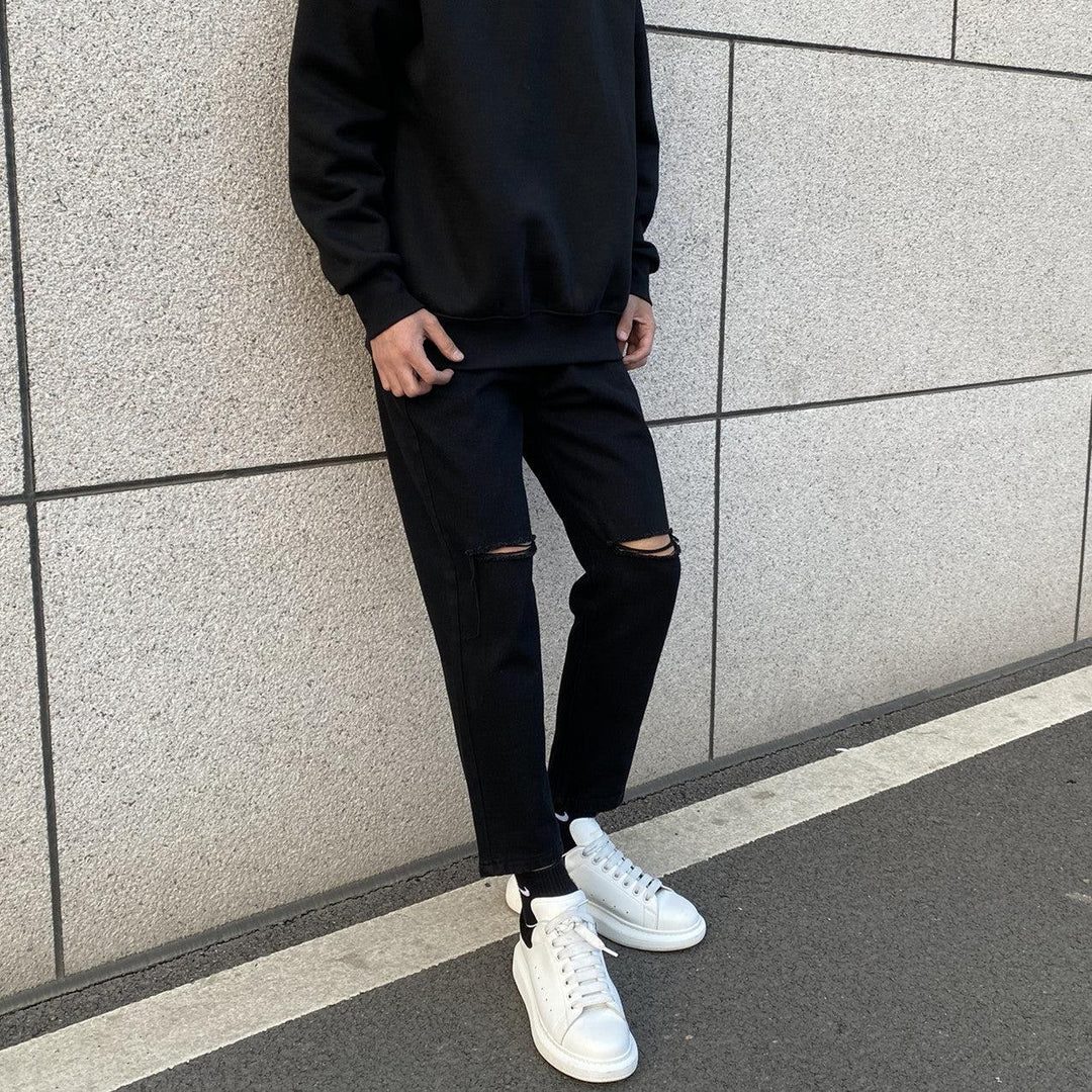 Black Ripped Slim Jeans