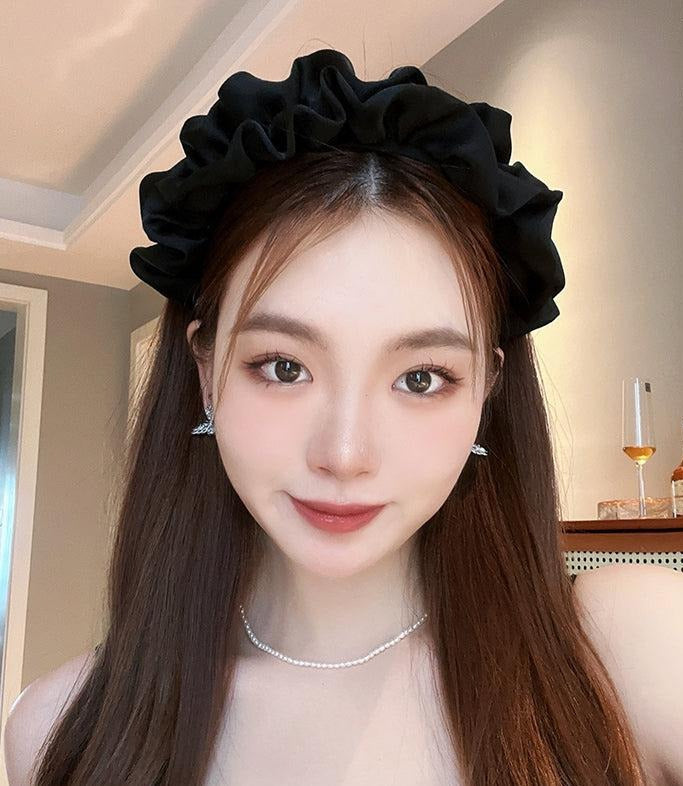 Black Ruched Headband