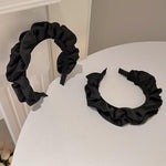 Black Ruched Headband