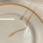 Black Square Pendant Necklace