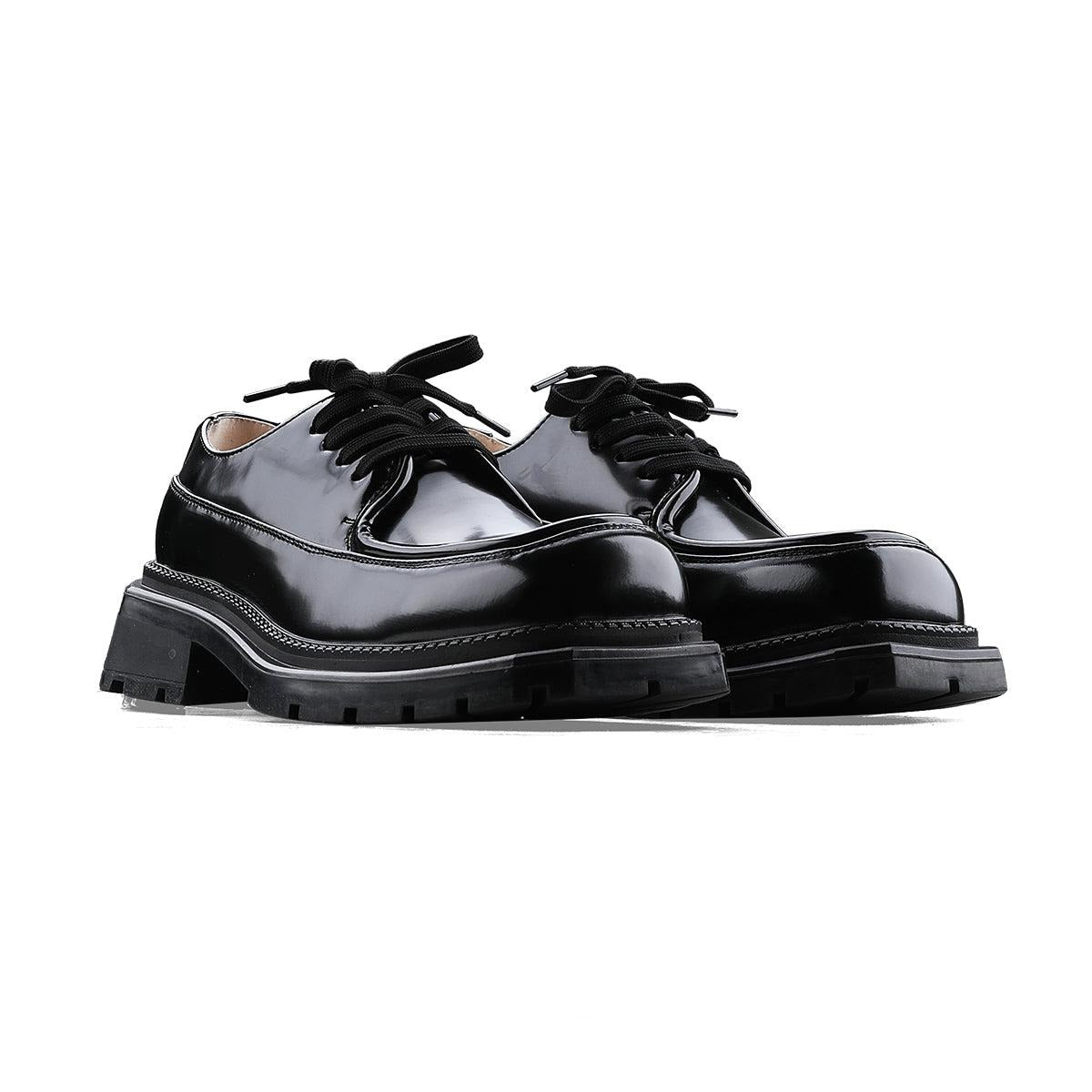 Black Square Toe Dress Shoes