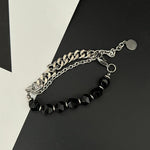 Black Stone Beads Bracelet