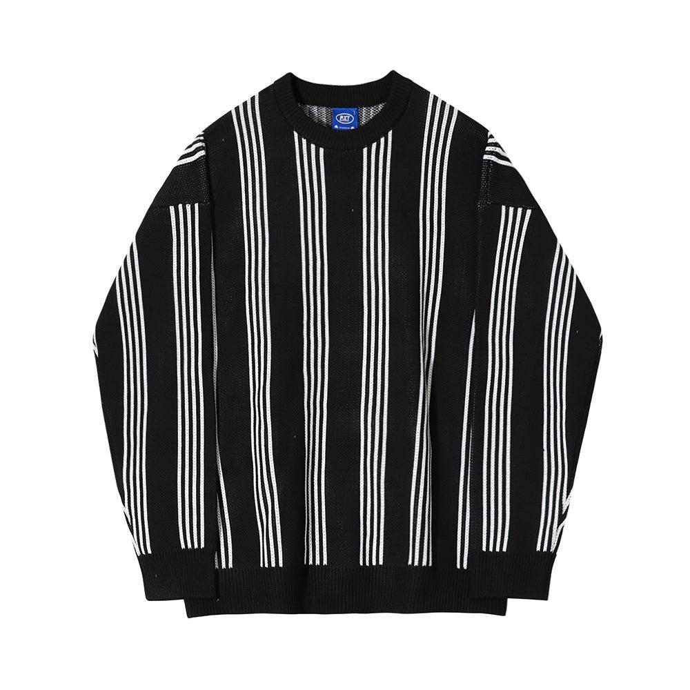 Black Striped Sweater