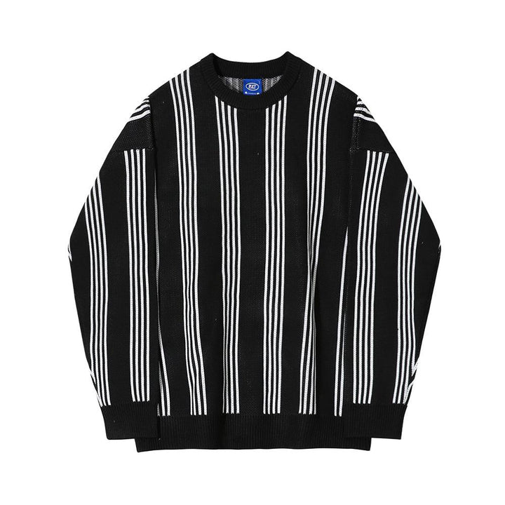 Black Striped Sweater