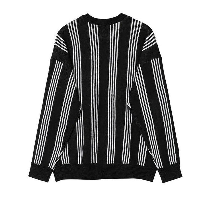 Black Striped Sweater