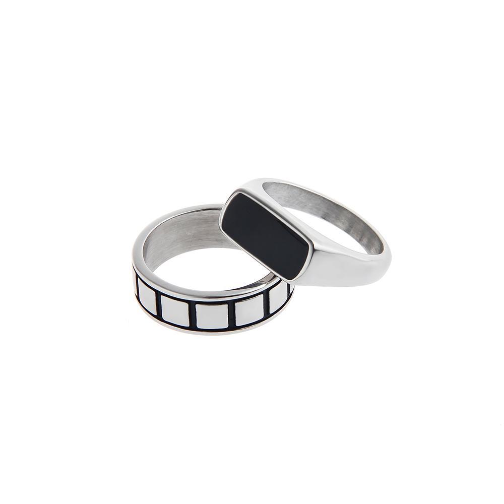 Black Titanium Steel Ring