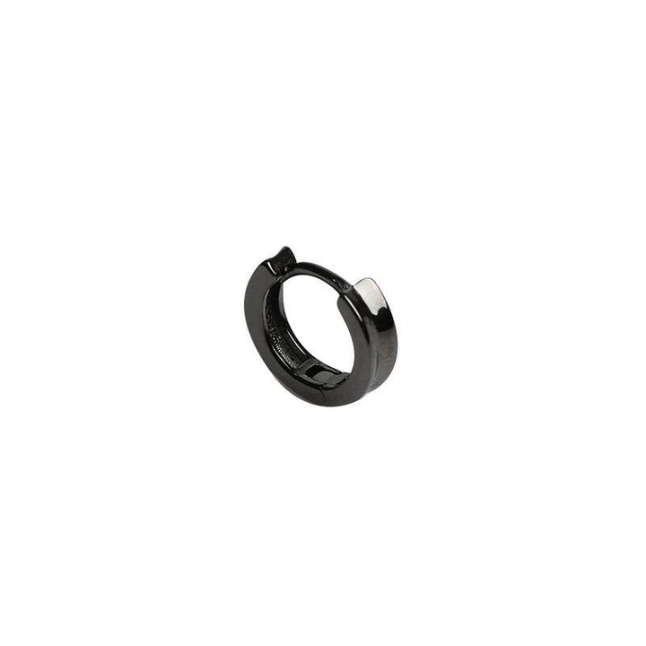 Black Hoop Earrings