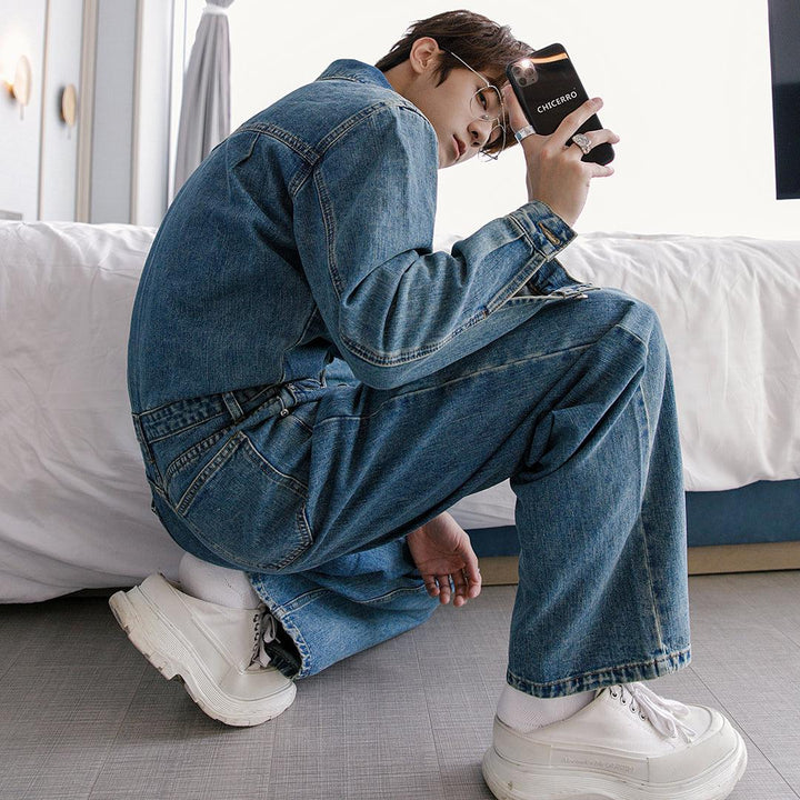 Blue Denim Jumpsuit