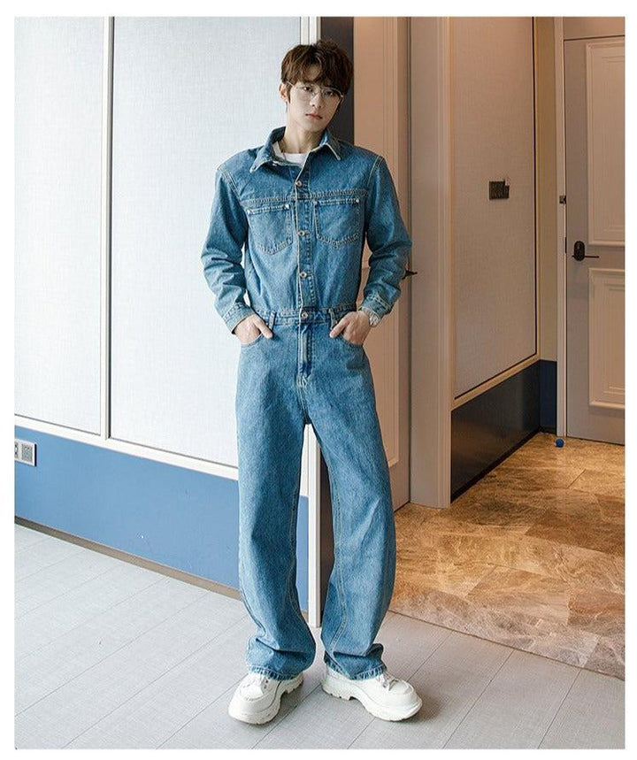 Blue Denim Jumpsuit