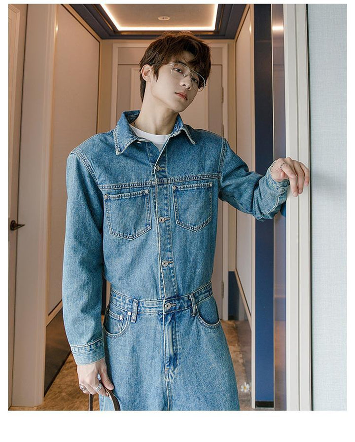 Blue Denim Jumpsuit
