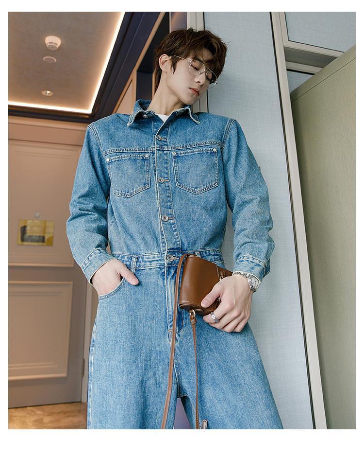 Blue Denim Jumpsuit