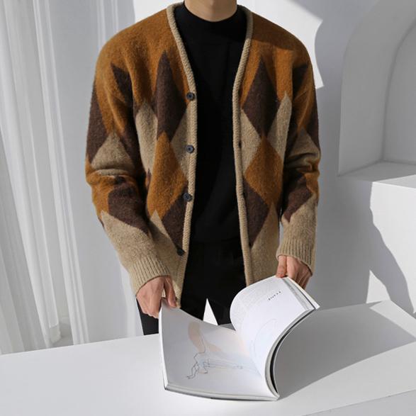 Brown Knitted Cardigan