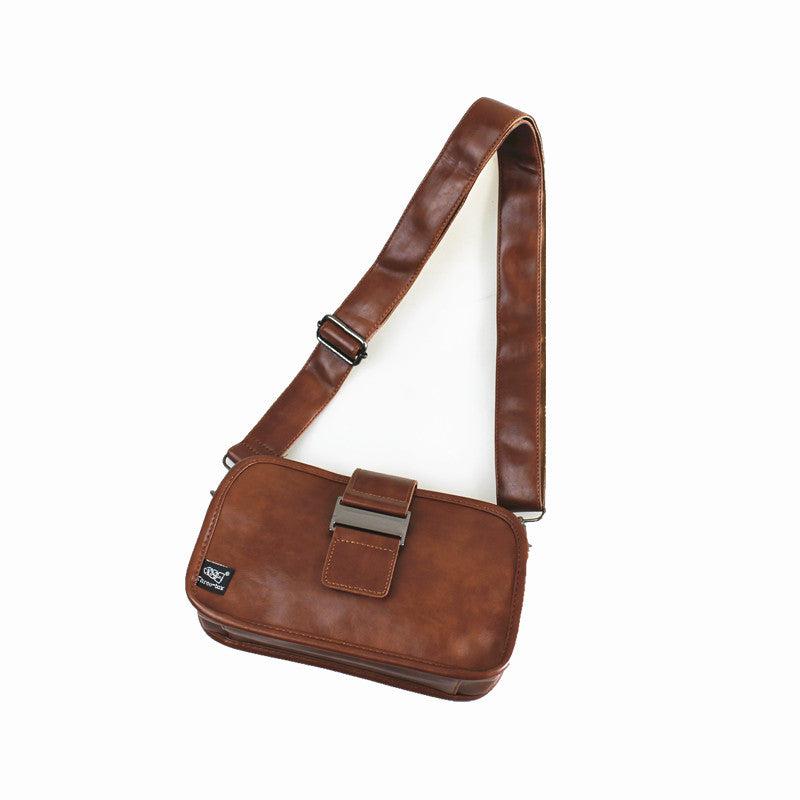Buckle Faux Leather Shoulder Bag