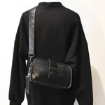 Buckle Faux Leather Shoulder Bag