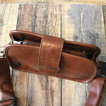 Buckle Faux Leather Shoulder Bag