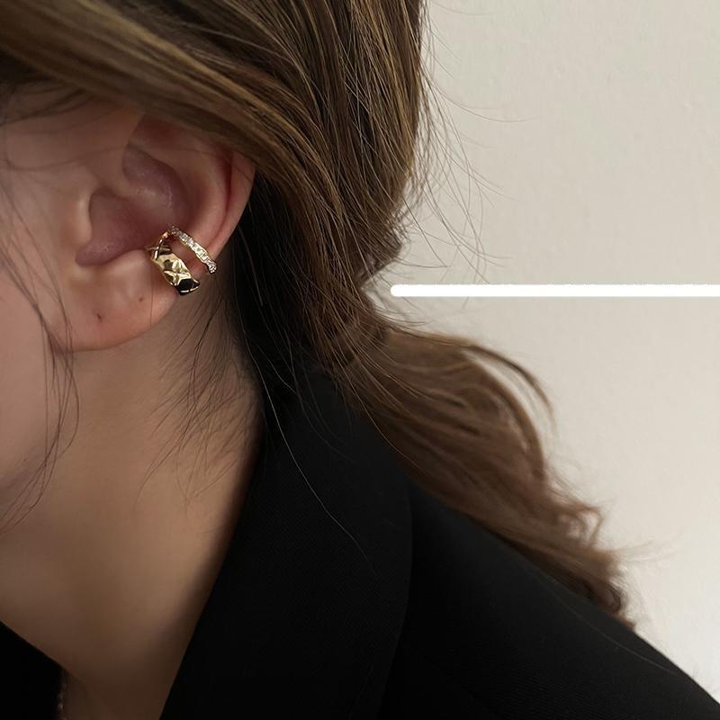 C-Shaped Zircon Earring Clip