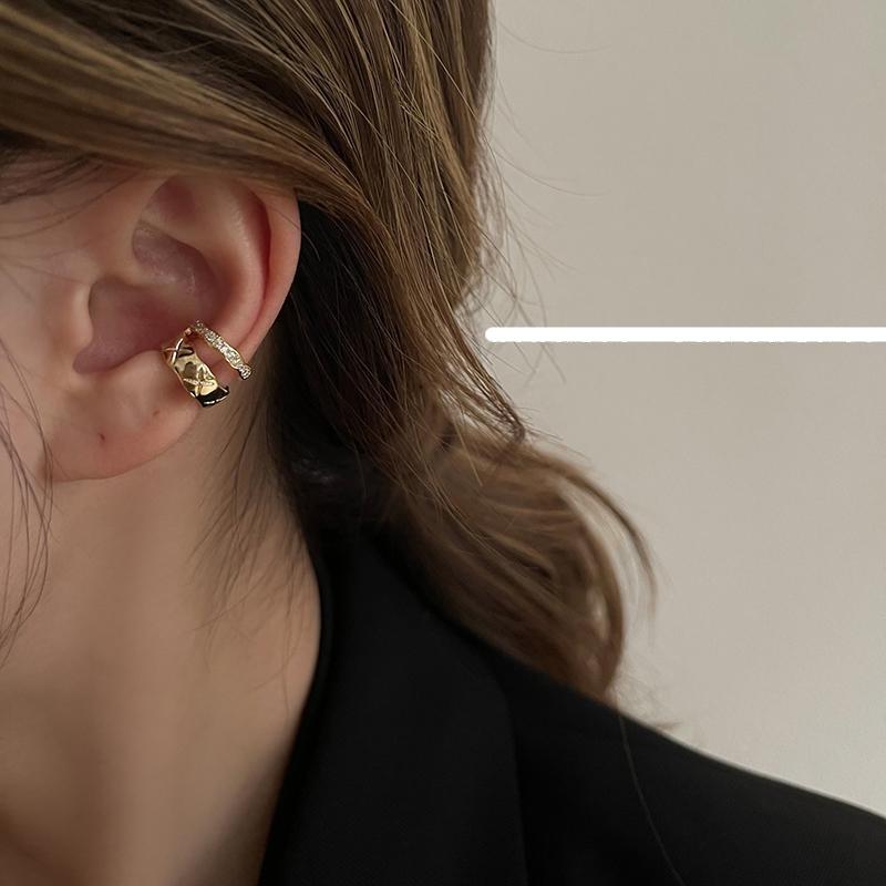 C-Shaped Zircon Earring Clip