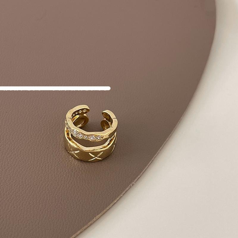 C-Shaped Zircon Earring Clip