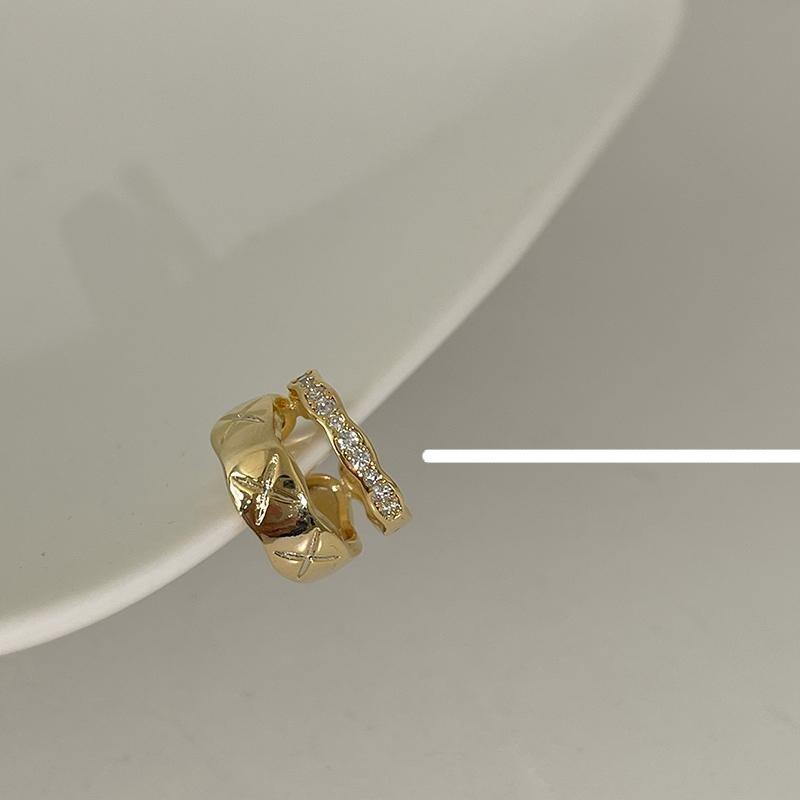 C-Shaped Zircon Earring Clip