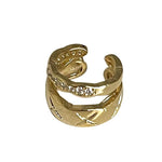 C-Shaped Zircon Earring Clip