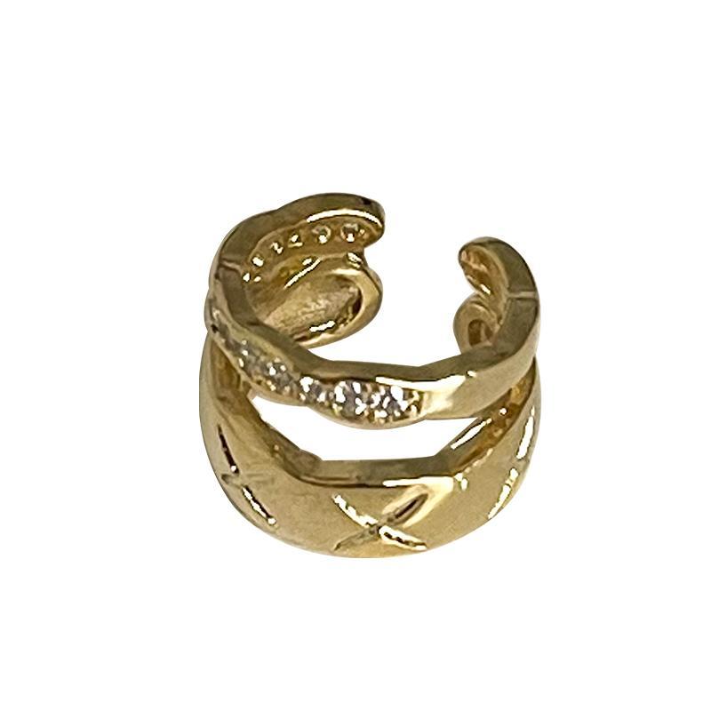 C-Shaped Zircon Earring Clip