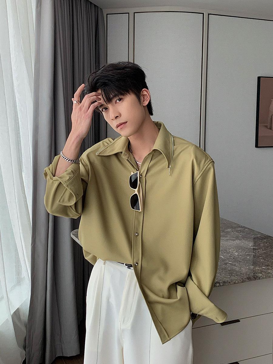 Casual Basic Long-sleeved Shirt