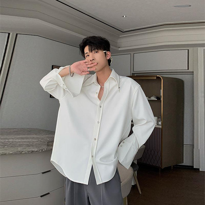 Casual Basic Long-sleeved Shirt