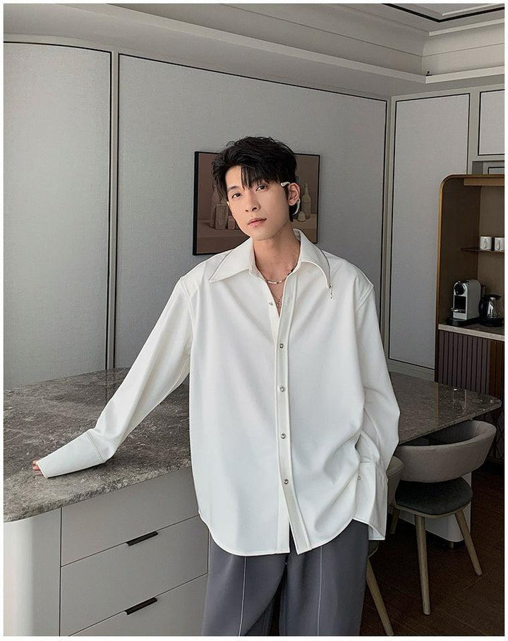 Casual Basic Long-sleeved Shirt