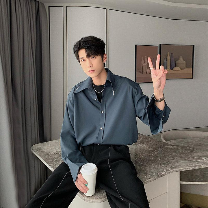 Casual Basic Long-sleeved Shirt