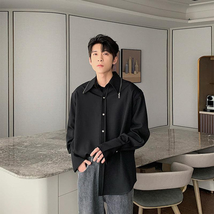 Casual Basic Long-sleeved Shirt