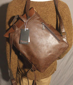Casual Faux Leather Backpack