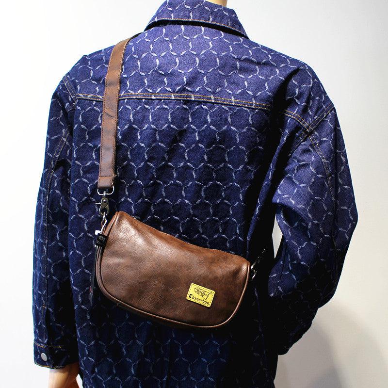Casual Leather Crossbody Bag