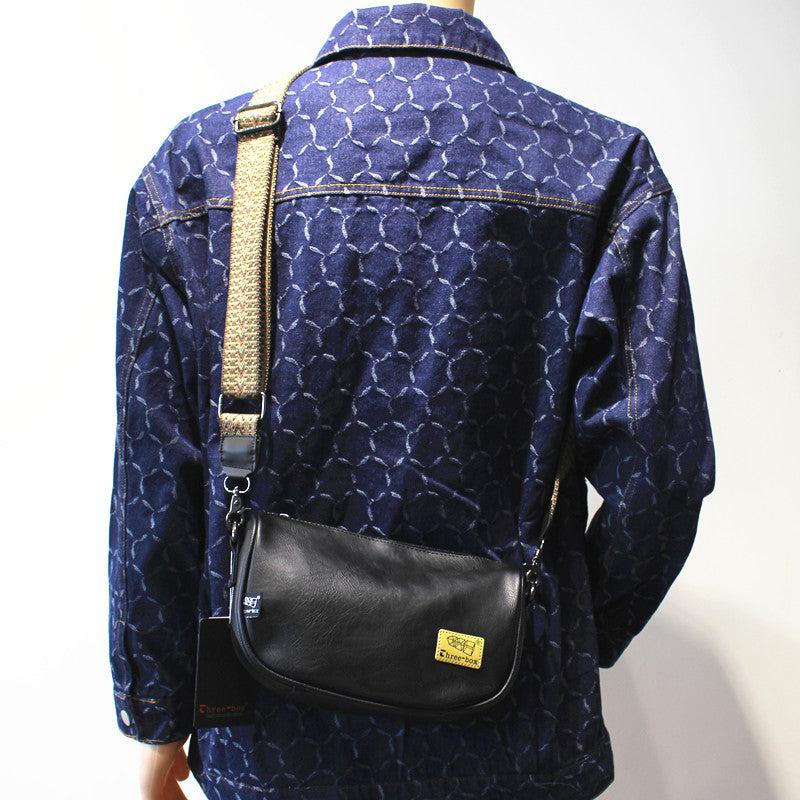 Casual Leather Crossbody Bag