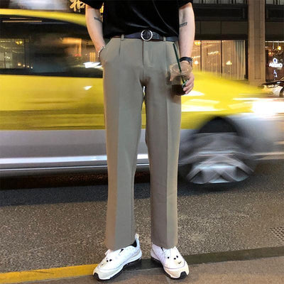 Men Korean Fashion Loose Pants Mens Fashion Plus-Size Elastic Waist Loose  Jeans Street Wide Leg Trousers Pants - Walmart.com