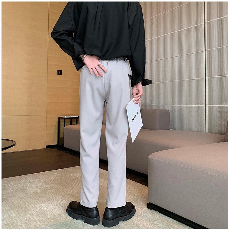 Casual Regular Fit Suit Pants