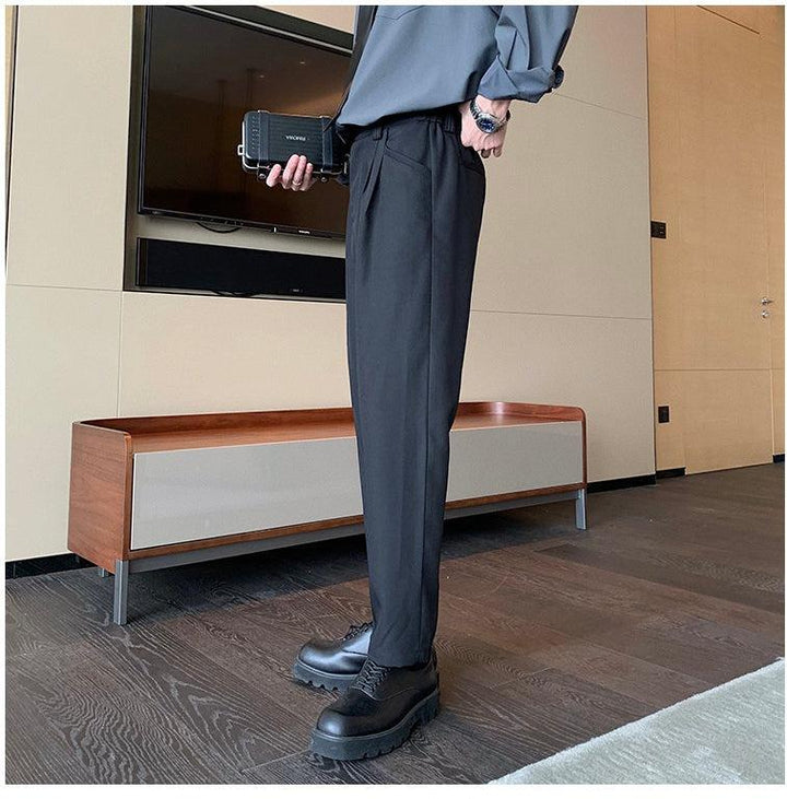 Casual Regular Fit Suit Pants